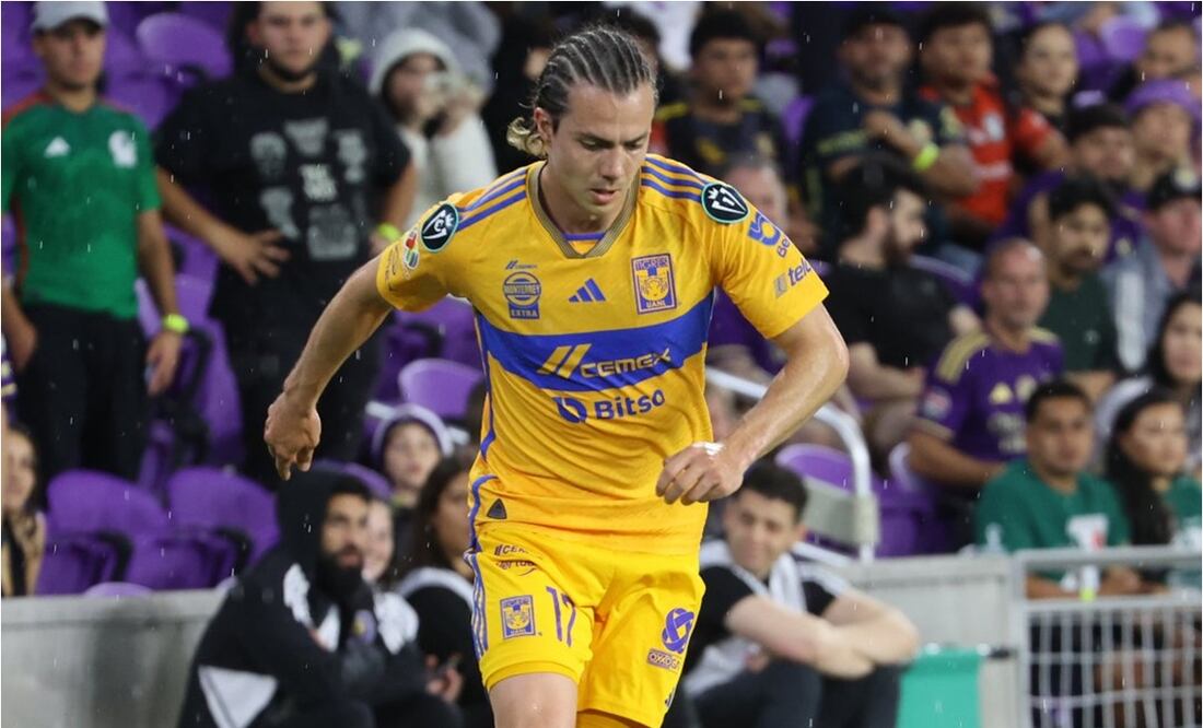 Sebastián Córdova tuvo actividad en la Concachampions. FOTO: @TigresOficial