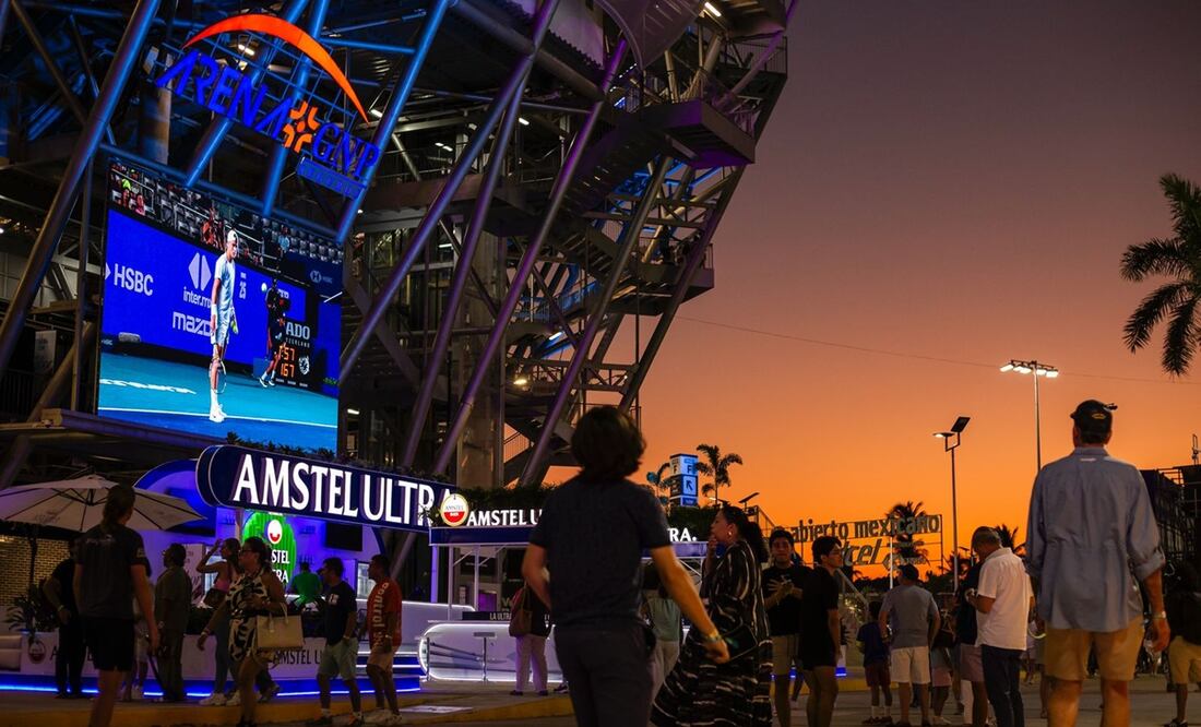 Arena GNP durante el Abierto Mexicano de Tenis 2025 - FOTOS: Esteban Torreblanca/ EL UNIVERSAL