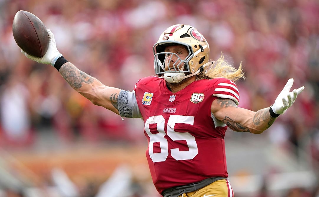 George Kittle con los 49ers de San Francisco, durante la temporada regular de la NFL - Foto: AFP