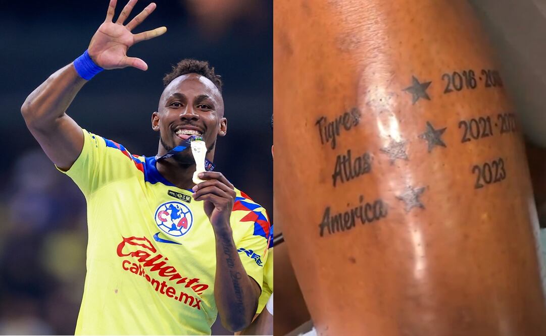 Julián Quiñones se tatuó el título 14 de América ¿Deja espacio para el bicampeonato azulcrema?