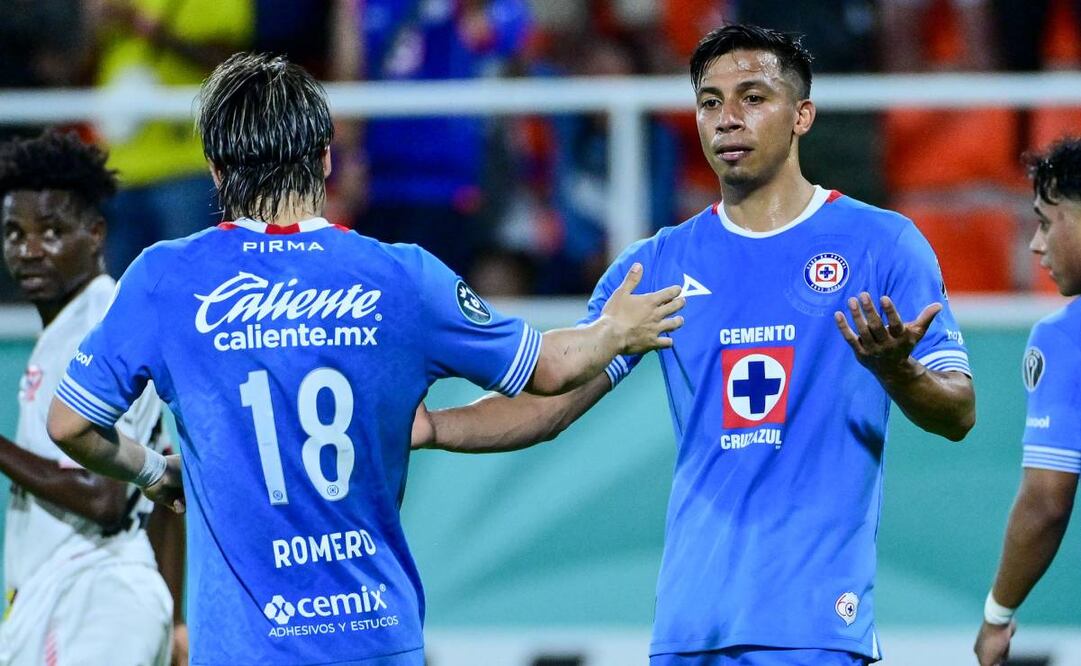 Cruz Azul toma una buena ventaja de dos goles sobre el equipo haitiano. Foto: Imago7.