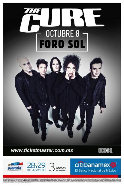Las 10 canciones básicas que debes corear al lado de The Cure... ¡en México!