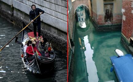 Así lucen los canales de Venecia por la cuarentena del coronavirus