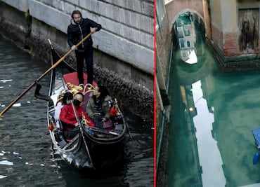 Así lucen los canales de Venecia por la cuarentena del coronavirus