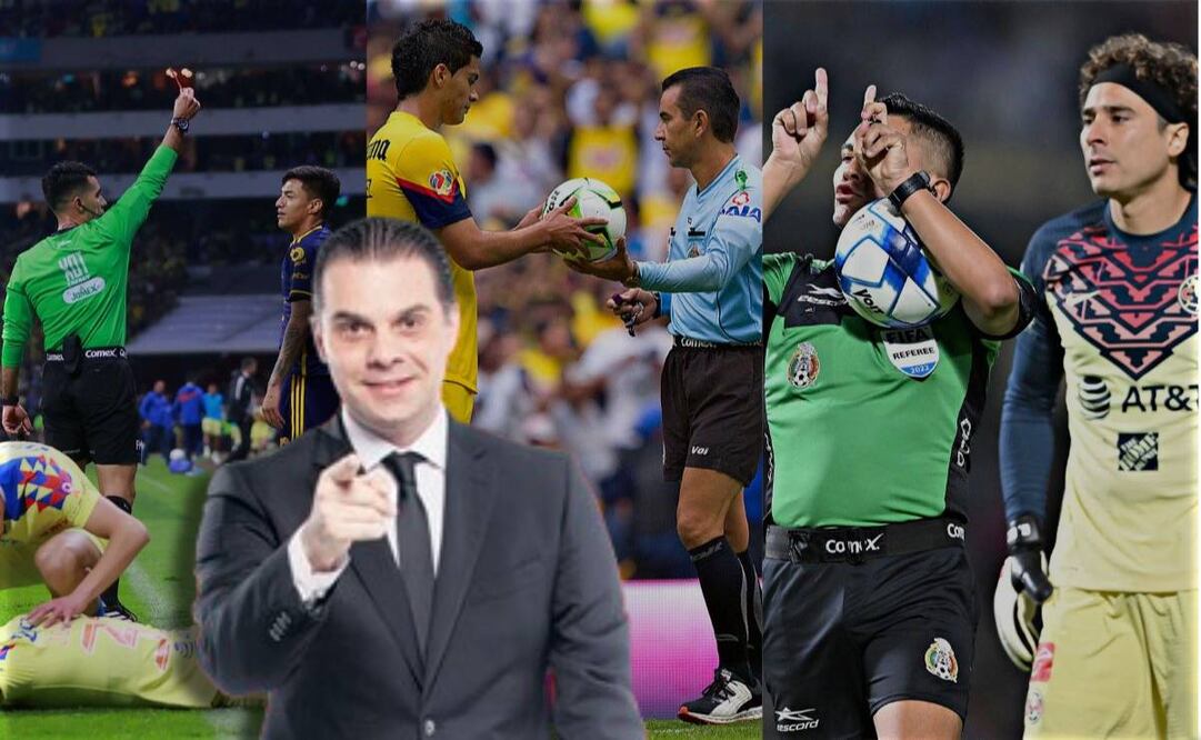 Escenas de árbitros con jugadores de América y Christian Martinoli / FOTOS: Imago7