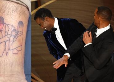 Hombre se hace tatuaje de la bofetada de Will Smith a Chris Rock