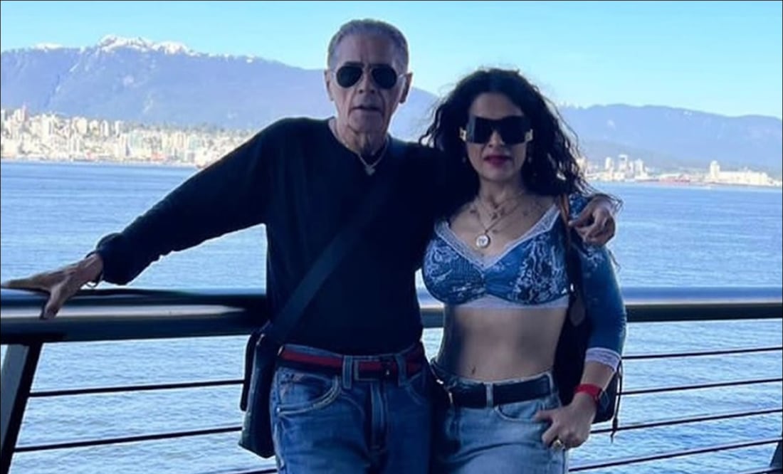 Lalo Trelles y su pareja Lorena Cid posan juntos durante un viaje. FOTO: @lalotrelles