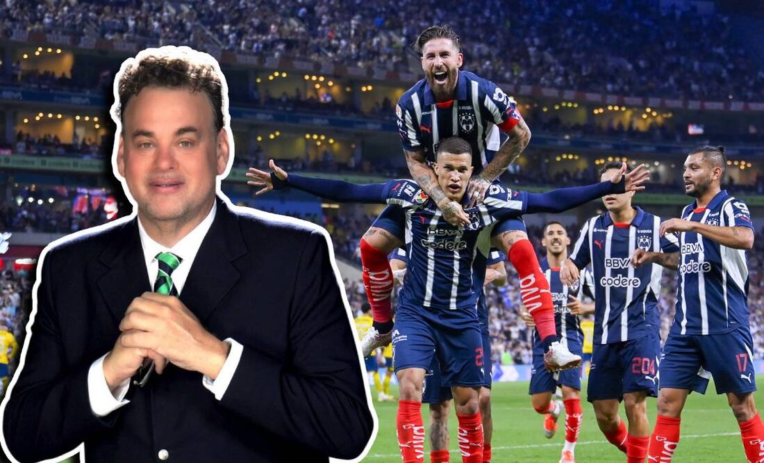 David Faitelson hizo menos el triunfo del Monterrey ante el América. Foto: Especial