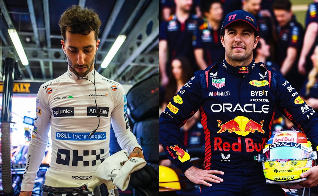 Daniel Ricciardo y Checo Pérez - Foto: Especial