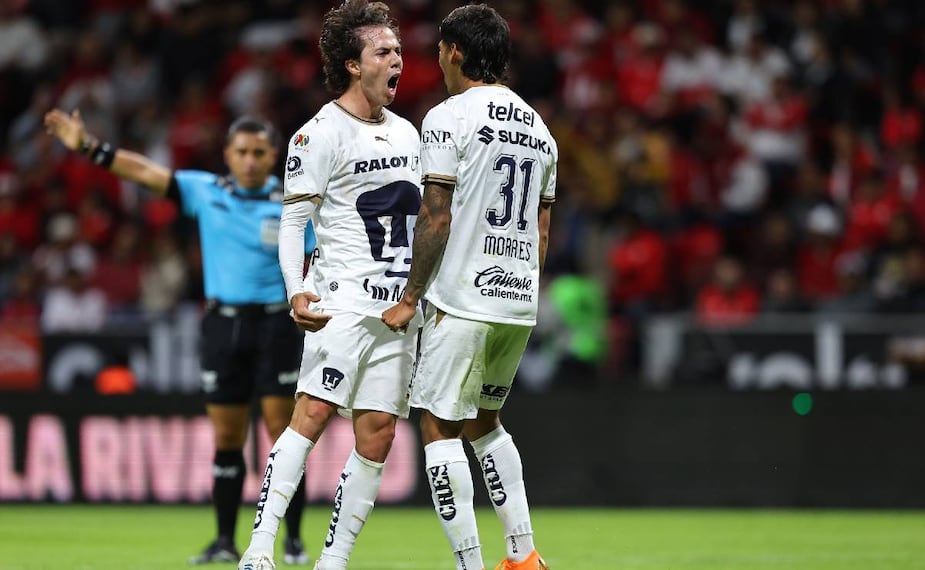 Sebastián Córdova festeja su gol contra Toluca / Foto: Imago7