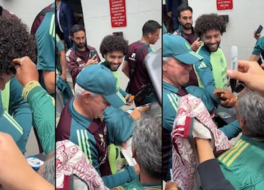 Aficionado le jaló los chinos a César Huerta en concentración de la Selección Mexicana