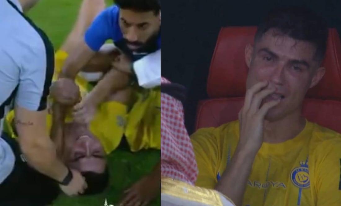 Cristiano Ronaldo no pudo contener las lágrimas luego de concretar una temporada sin títulos. Foto: Especial