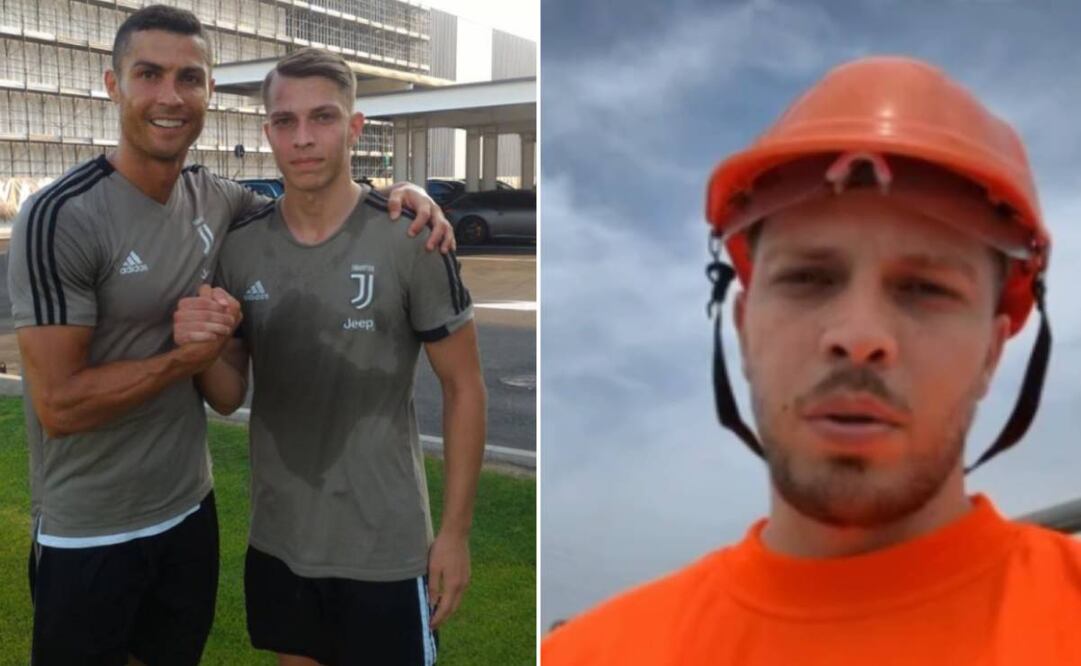 Cendrim Kameraj jugó con Cristiano Ronaldo y ahora trabaja en una obra de construcción. Foto: Especial