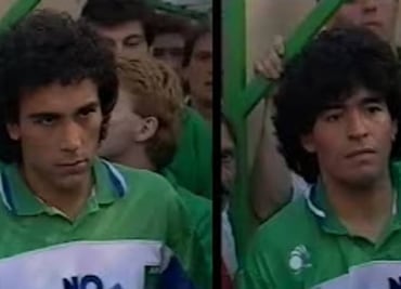 Así fue la única vez que Hugo Sánchez jugó junto a Diego Armando Maradona