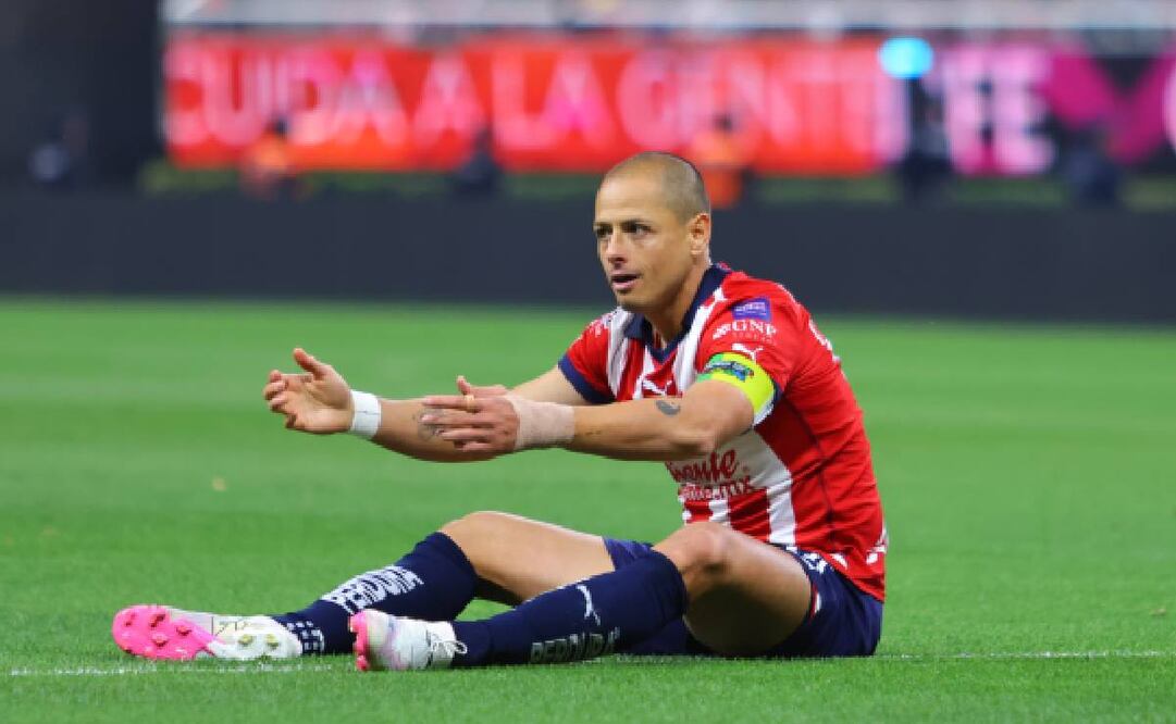 Chicharito Hernández no podrá jugar ante el Pachuca por lesión. Foto: Especial