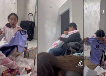 VIDEO: Pequeña aficionada no pudo esconder su emoción al recibir la playera morada del América en Navidad