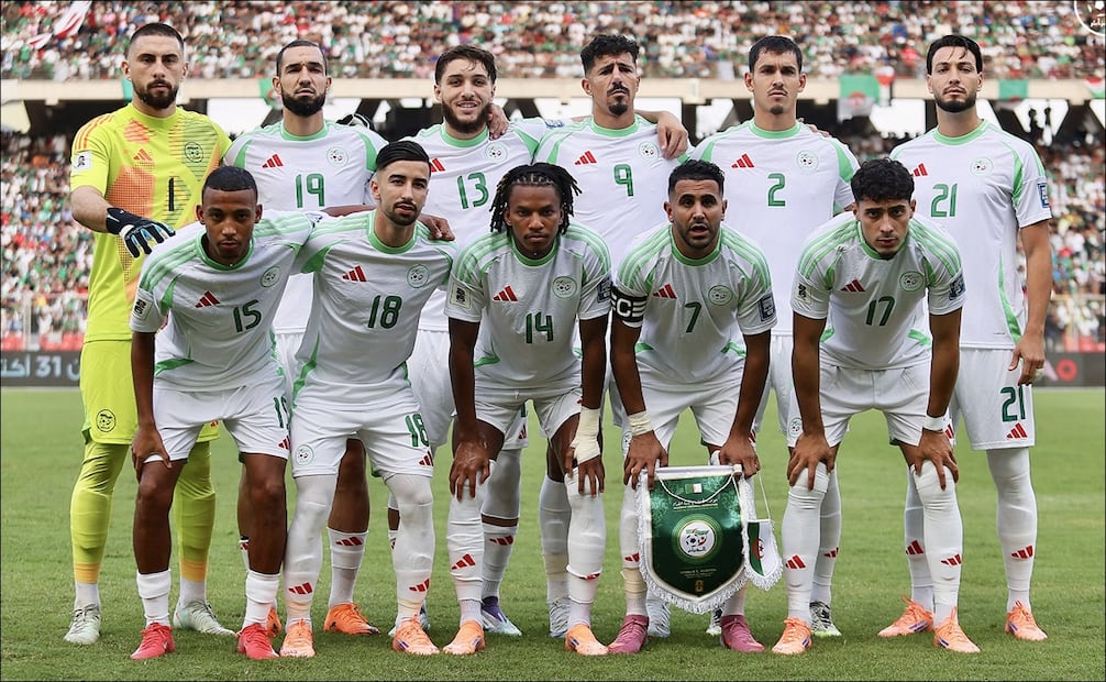 Selección de Argelia en partido, rumbo al Mundial de 2026 - Foto: @LesVerts en Instagram