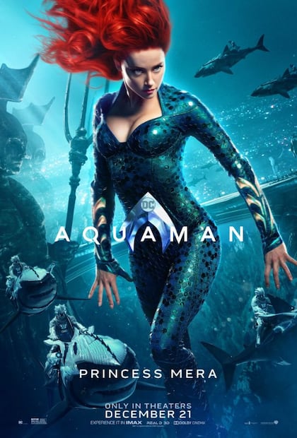 Amber Heard, “Aquaman” y otras películas y series de la ex de Johnny Depp