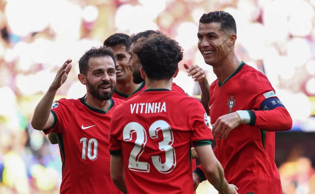 Portugal derrota a Turquía y esta con dos pies en la siguiente ronda de la Eurocopa. Foto: AP.