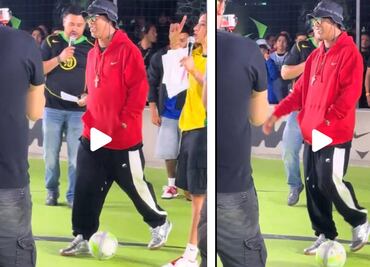 Alexis Vega humilló a Ronaldinho con un túnel ¿Cómo reaccionó el brasileño?