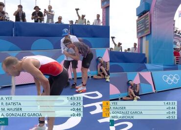 Atleta de Triatlón se vomitó en cuanto terminó su participación por la contaminación del Río Sena