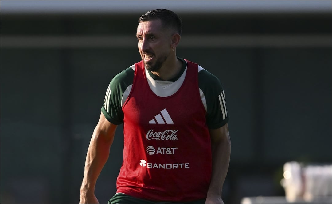 Héctor Herrera, durante un entrenamiento con la Selección Mexicana. FOTO: Imago7