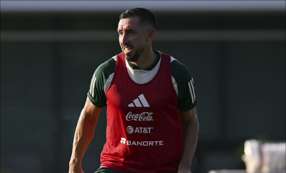 Héctor Herrera, durante un entrenamiento con la Selección Mexicana. FOTO: Imago7