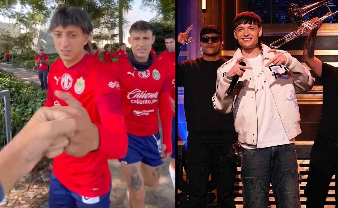 El Piojo Alvarado usó una peluca y lo compararon con Peso Pluma. Foto: Especial