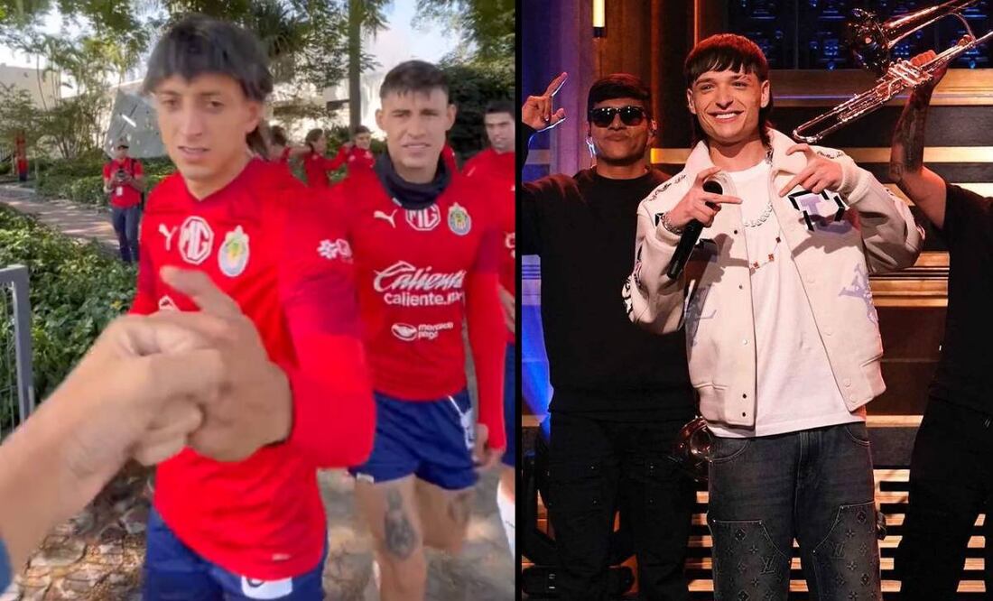 El Piojo Alvarado usó una peluca y lo compararon con Peso Pluma. Foto: Especial