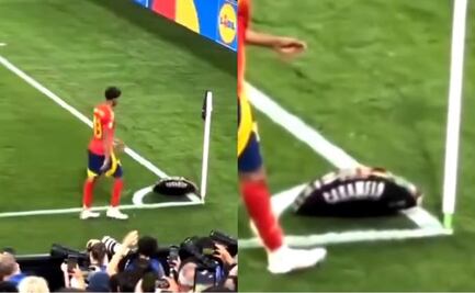 "Caramelo" le lanza su sombrero a Lamine Yamal; el futbolista "lo ignora" por completo
