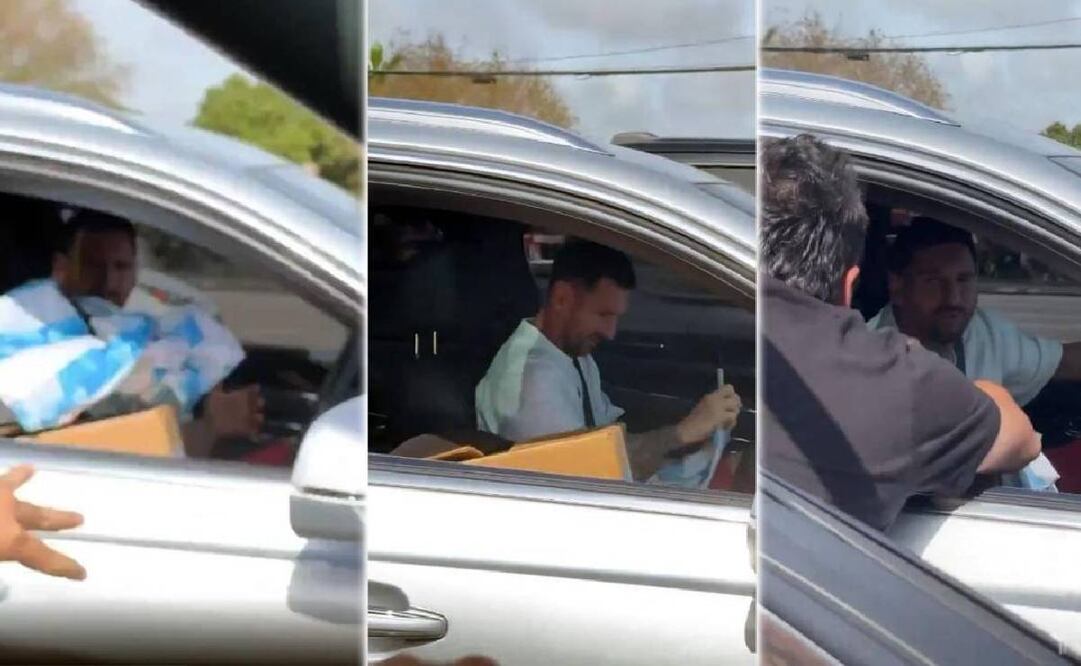 Messi le dio un autógrafo a su compatriota mientras estaban en un semáforo. Foto: Especial