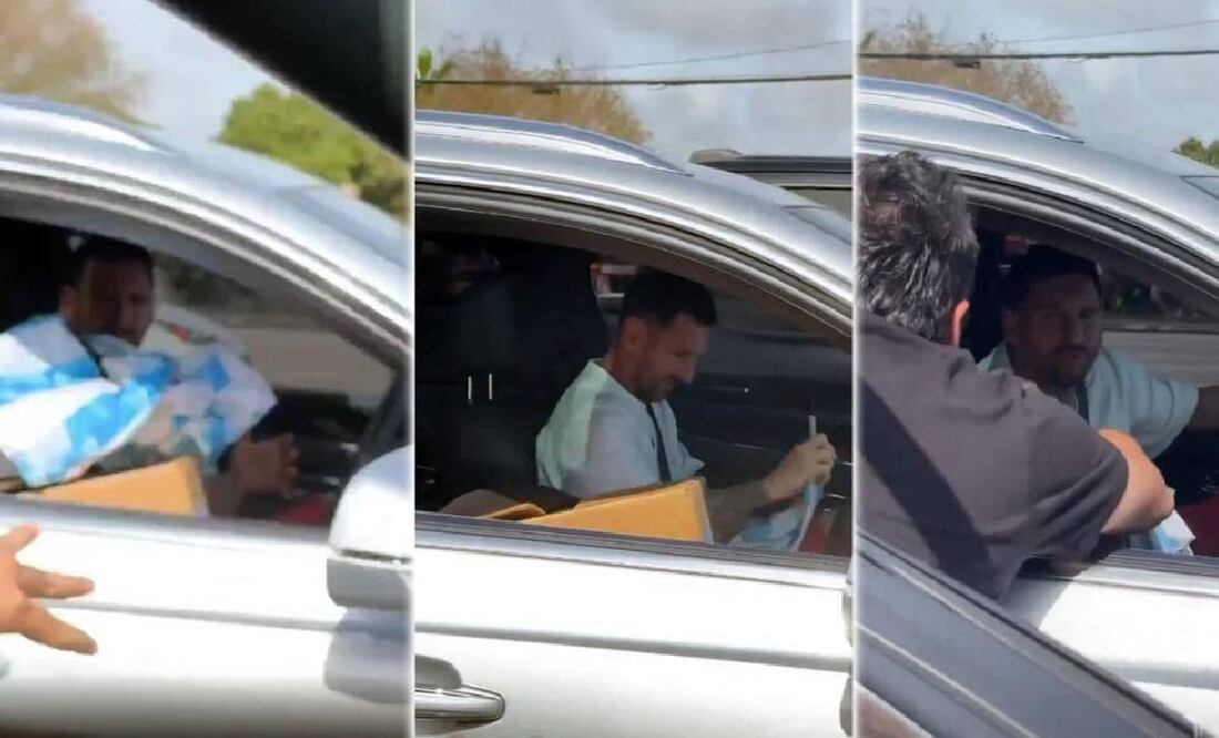 Messi le dio un autógrafo a su compatriota mientras estaban en un semáforo. Foto: Especial