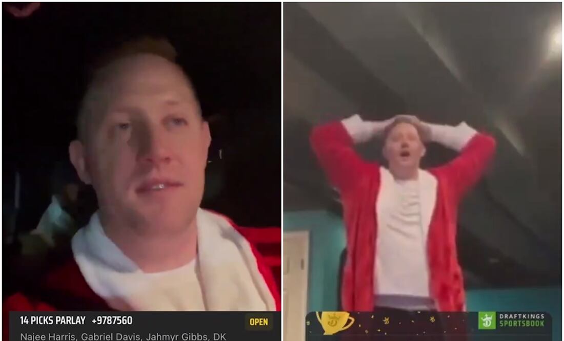 Fan de la NFL que apostó 5 dólares y ganó casi medio millón / FOTOS: Capturas