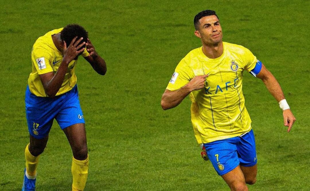 Cristiano Ronaldo marcó doblete con el Al Nassr en la Champions League de Asia. Foto: @alnassrfc