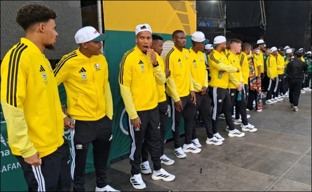 Jugadores de Sudáfrica, en su concentración de cara a la Copa del Mundo 2026. FOTO: @bafanabafanaofficial