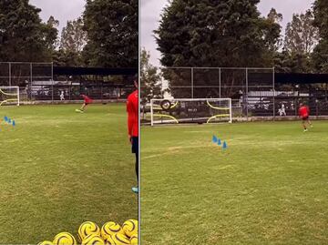 VIDEO: Chicharito Hernández marcó un golazo en el entrenamiento con las Chivas