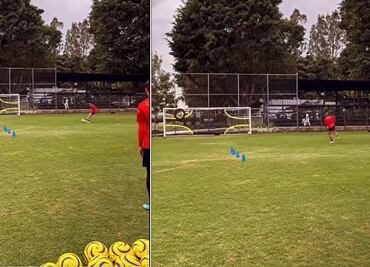 VIDEO: Chicharito Hernández marcó un golazo en el entrenamiento con las Chivas