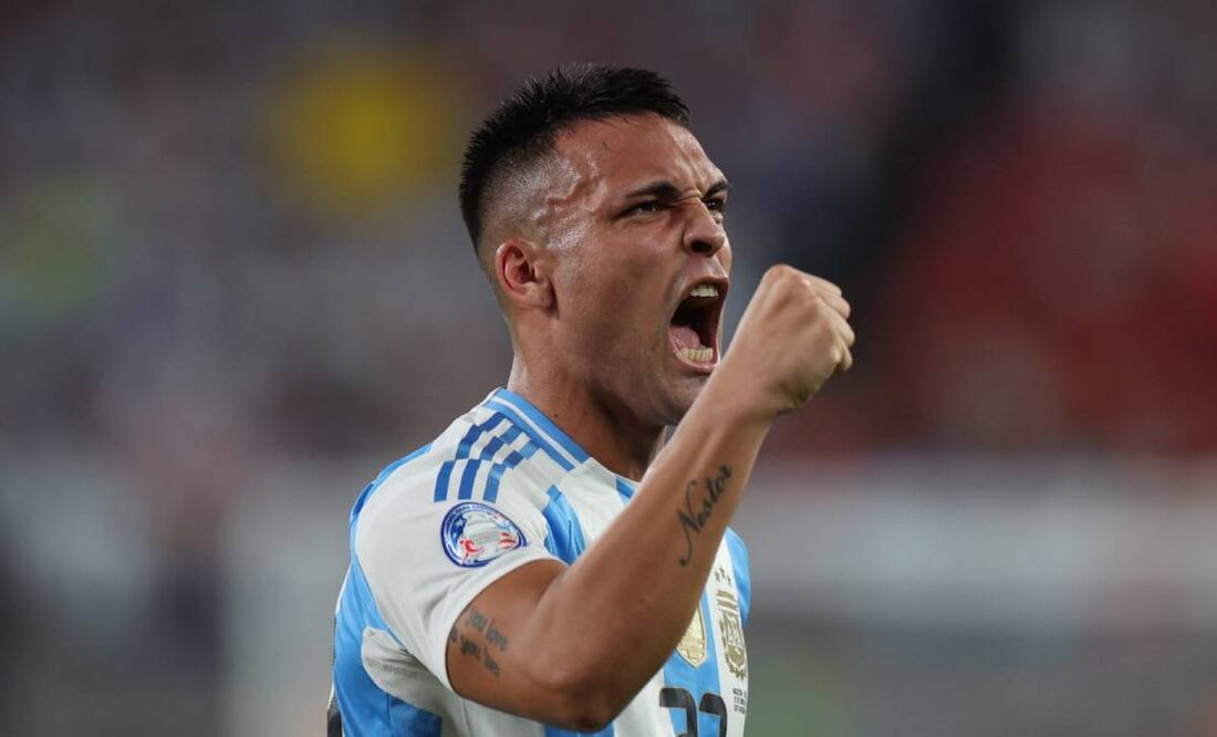 Lautaro encontró el gol a escasos minutos del final.  Foto: AFP.