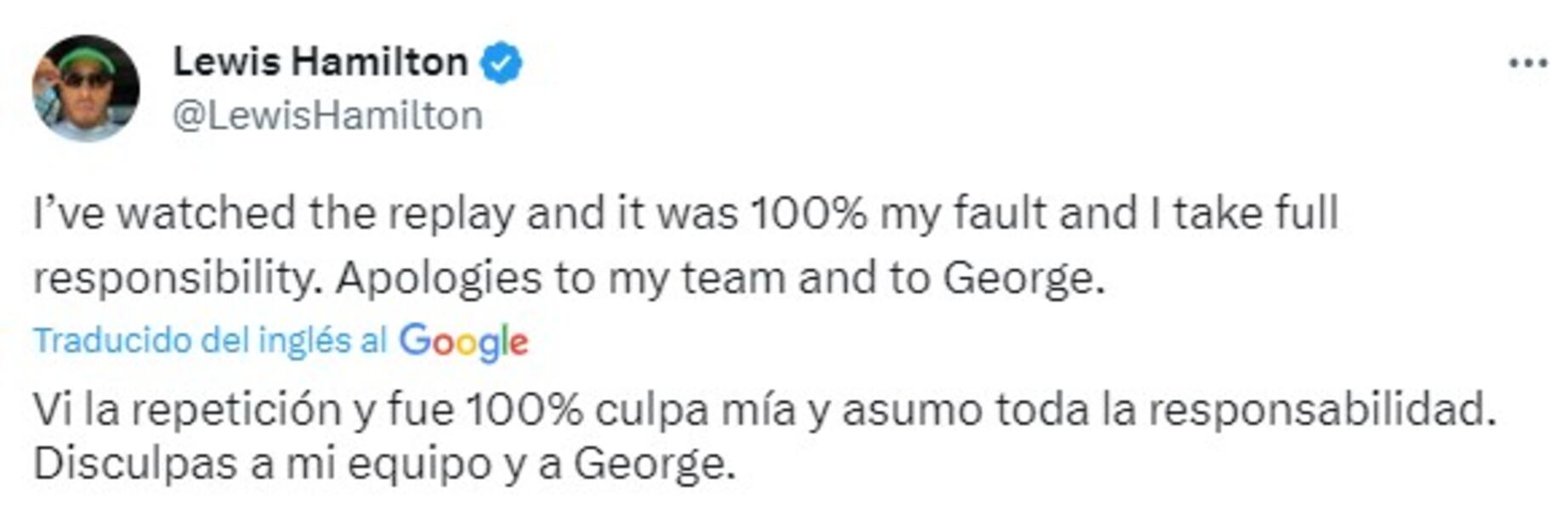 Lewis Hamilton compartió un mensaje en sus redes sociales - Especial