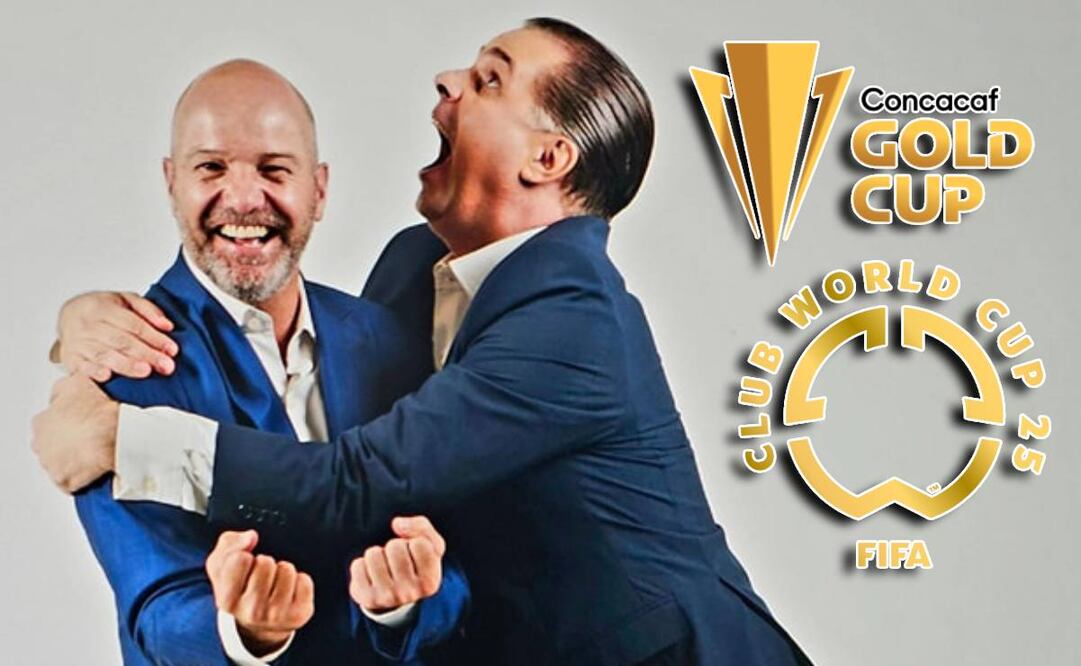 Christian Martinoli y Luis García sí serán parte de las transmisiones de la Copa Oro y también Mundial de Clubes. Foto: Especial