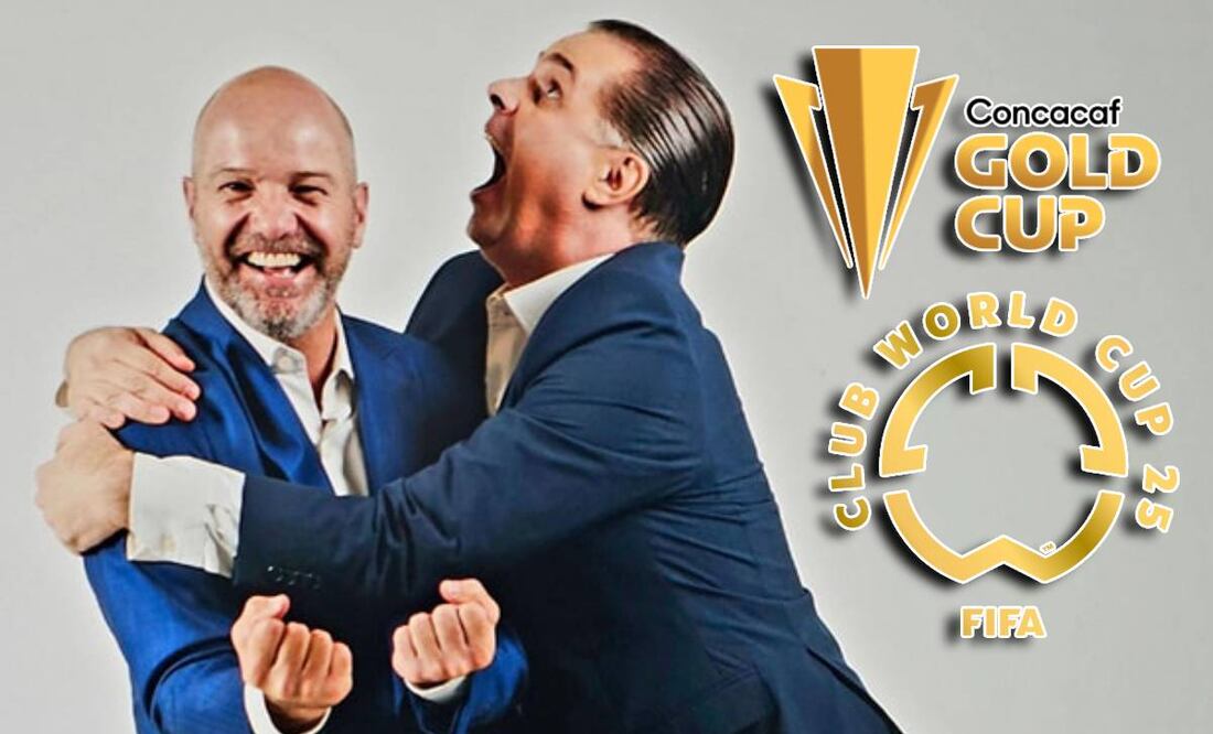 Christian Martinoli y Luis García sí serán parte de las transmisiones de la Copa Oro y también Mundial de Clubes. Foto: Especial