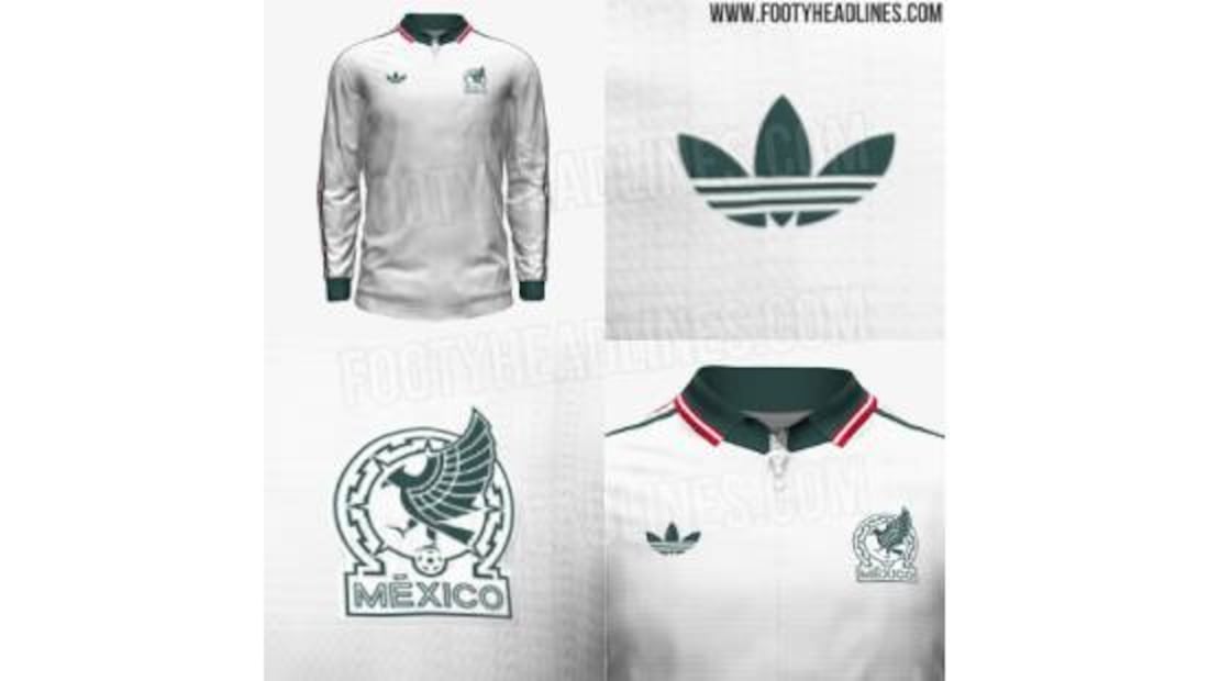 Este es el diseño de la chamarra que usará México previo a sus partidos en el Mundial 2026. Foto: Especial