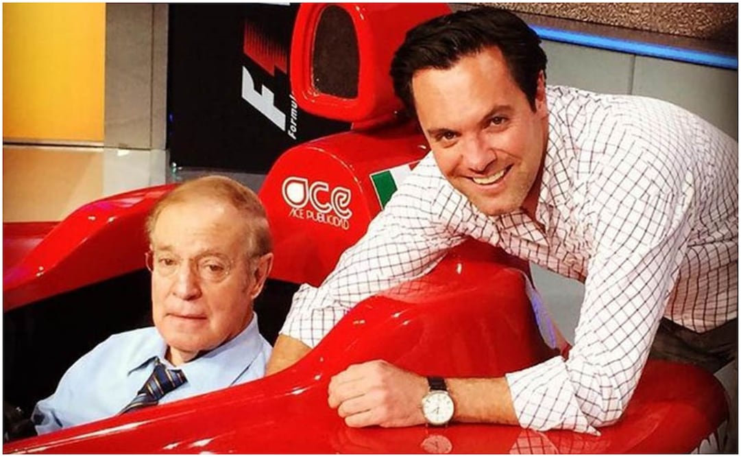 José Ramón Fernández y su hijo Juan Pablo en un programa de ESPN / FOTO: Instagram @juanpablofdz6