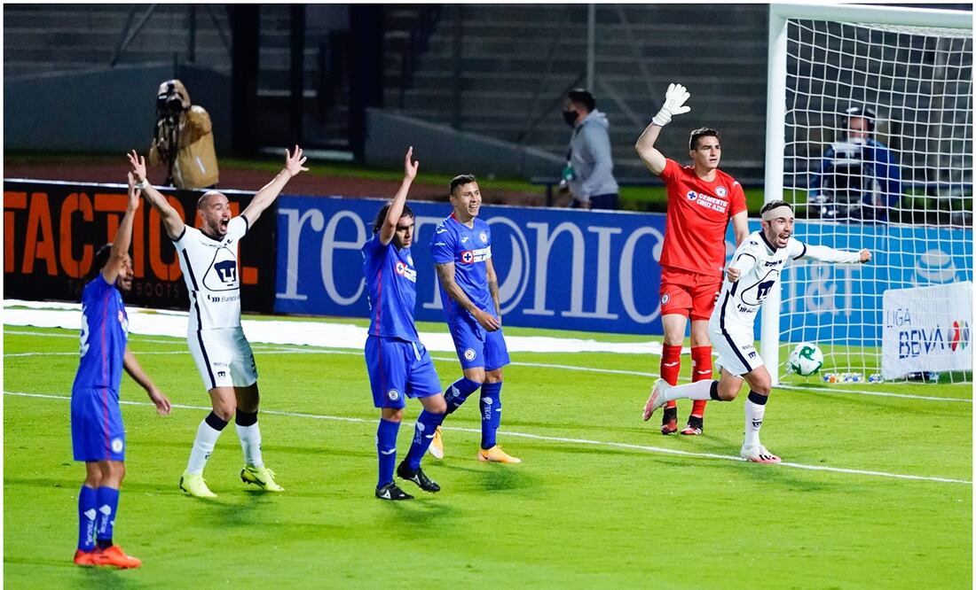 Pumas hizo una remontada histórica frente a Cruz Azul en 2020 - Imago7