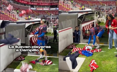 'Lluvia rojiblanca' sorprende a Diego Campillo tras el empate ante Necaxa en el Victoria