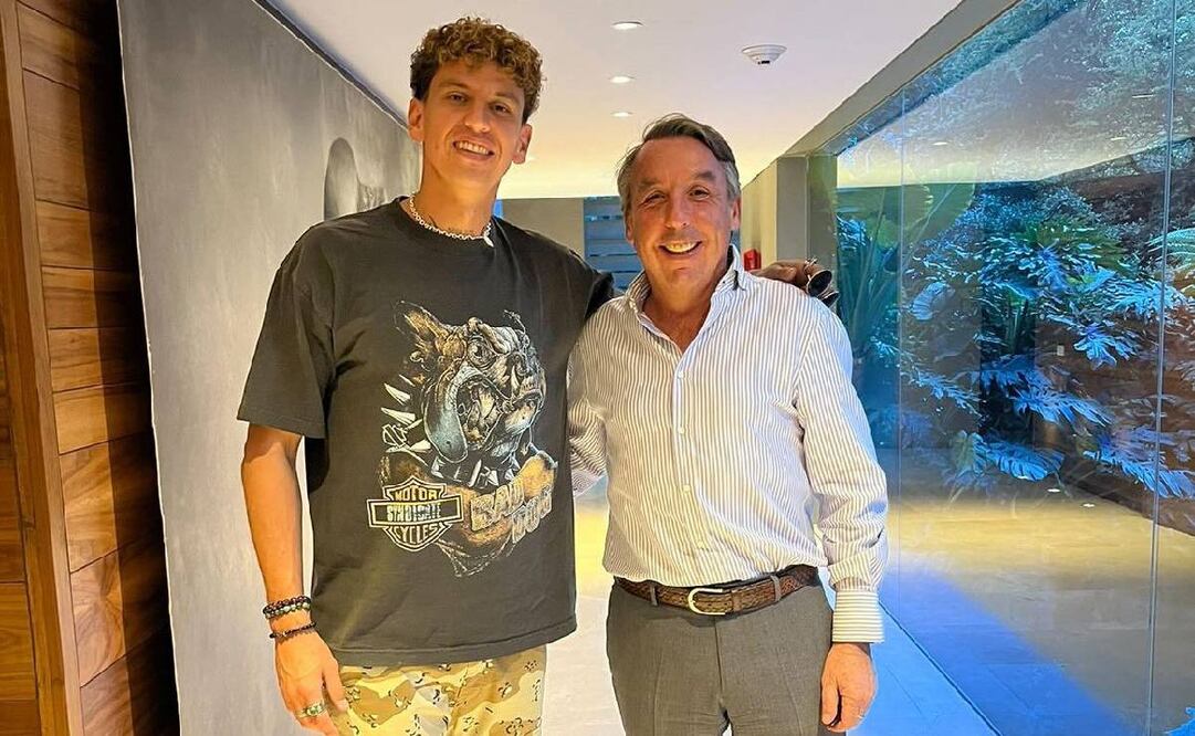 Igor Lichnovsky compartió una fotografía en redes junto a Emilio Azcárraga Jean. Foto: Especial