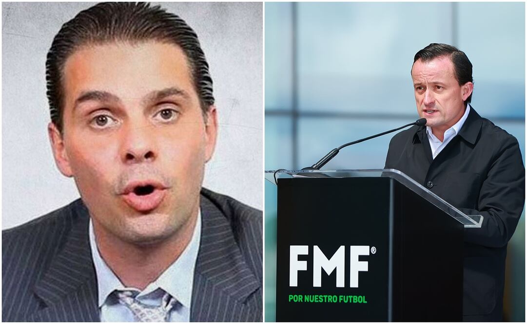 Christian Martinoli en un programa de TV y Mikel Arriola en instalaciones de la FMF / FOTOS: Captura e Imago7