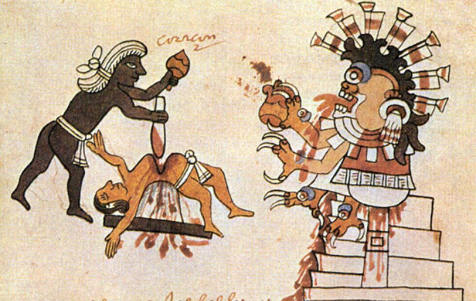 Sangre, el "agua preciosa" que los aztecas ofrecían a los dioses 