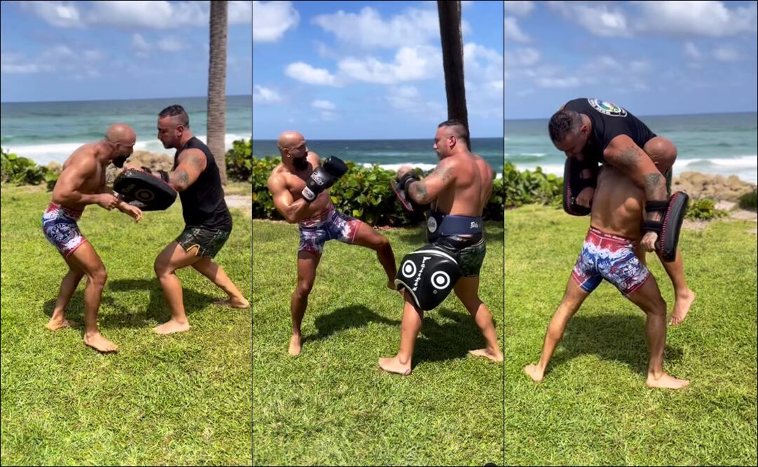 Yassine Cheuko realiza un feroz entrenamiento en Miami. FOTOS: Capturas