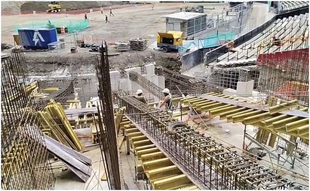 Remodelación del Estadio Azteca Foto: @MXESTADIOS
